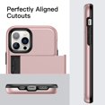 thumbnail image 7 of JETech Wallet Case for iPhone 12 Pro Max 6.7-Inch with Card Holder, Dual Layer Shockproof Protective Phone Cover, Sliding Hidden Slot (Rose Gold), 7 of 7