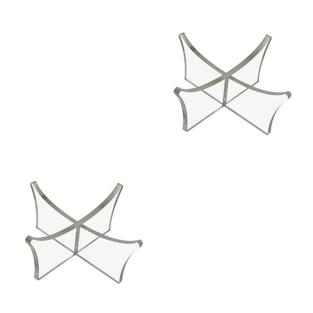 Advancent Soporte para bolas Material premium Superficie lisa Acrílico Bolas Bastidores Práctico Ahorro de espacio Esferas Forma Durabilidad Soporte de Transparente 2piezas Advancent CBP213980