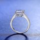 thumbnail image 3 of Anillo de plata de ley 925 para mujer, moda europea y americana, anillo de plata con diamantes anti-reales y cuatro garras de princesa cuadrada, joyería, 3 of 5