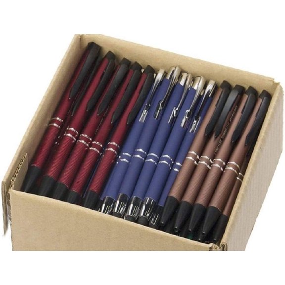5 lb Box Of Assorted Misprint Ink Pens Bulk Ballpoint Pens Retractable Metal Lot Wholesale