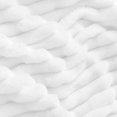 thumbnail image 3 of Bedelite Manta De Forro Polar Tamaño Doble – Jacquard Acanalado 3D Suave Y Cálido Mantas Decorativas Difusas – Acogedoras Mantas Ligeras De Felpa Esponjosa Para Sofá Cama (Blanco 60 X 80 Pulgadas), 3 of 5