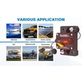 thumbnail image 2 of GLOSO E99L Hi-Amp Thermal Circuit Breaker w/ LED indicator, Surface Mount, Manual Reset (T3), 1/4" Diagonal Studs, 150 Amps, 2 of 12