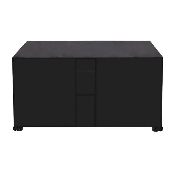 Cateissary Práctico juego de muebles de jardín, cubierta fácil de limpiar y mantener, fundas para bancos de sillas y mesas de Patio Jardín y Patio negro