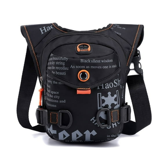 Men Waterproof Nylon Drop Leg Bags Lumbar Hip Bum Belt Bag Waist Fanny Pack Travel Riding Motorcycle Crossbody Shoulder Bags