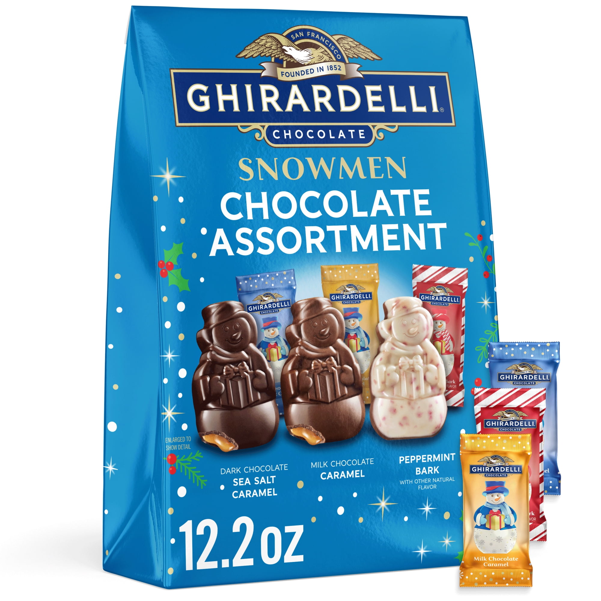 GHIRARDELLI Chocolate Snowmen Assortment, 12.2 oz Bag