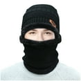 thumbnail image 2 of PVCS Winter Thermal Plush Hat Scarf Woolen Cap Cycling Windproof Cap Two-piece Suit, 2 of 2