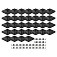thumbnail image 2 of 4x4inch Wood Fence Post Cover Plastic Deck with Screw Waterproof Pole Protection 32pcs, 2 of 5