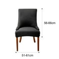 thumbnail image 4 of Checked Jacquard Armchair Cover Easy Installation Fully Protect Chair Cover for Living Room Dining Room, 4 of 4