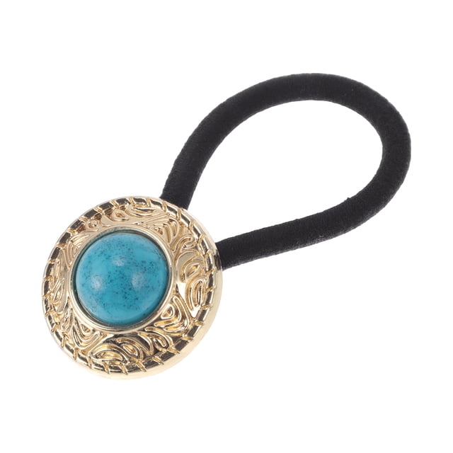 Accesorios de moda únicos para el cabello con botón para mujeres 1 pieza tono azul dorado negro