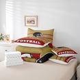 thumbnail image 5 of Full Comforter Set - 7 Pieces Football Bedding Sets Full Bed in a Bag with Reversible Football Comforter, Sheets, Pillowcases & Shams(San Francisco), 5 of 5