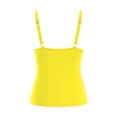 thumbnail image 6 of NMMUED Womens Tankini Tops Only Tummy Control Swim Tank Top Ruched Swimsuit Top Bathing Suit Top No Bottom Yellow S, 6 of 6