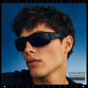 Locs Gangster Mad Dog Dark Black Shades Narrow Rectangle Sunglasses Matte Black