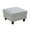 Ottoman-Gray, variant on Aukfa Modular Sectional Couch Set - Square Sofa Ottoman- Flannel - Gray
