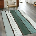 thumbnail image 3 of Green Gray White Area Rug 4x6 Washable Rug Non Slip Country Vintage Gradient Wooden Plank Large Area Rug Indoor Floor Carpet for Entryway Bedroom Kitchen Living Room Home Office Dining Room Nursery, 3 of 8
