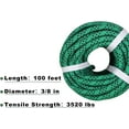 thumbnail image 3 of OTTULUR NEW 3/8 Inch Braided Polyester Rope 100Ft Rigging Rope Tensile Strength 3520Lbs, 3 of 10