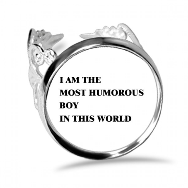 Yo soy el buen humor Boy Anillo de compromiso de boda de amor ajustable Unbranded M