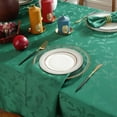 thumbnail image 4 of Larponder Christmas Tablecloth Rectangle, Jacquard Snowflake Pattern Table Cloth for Rectangle Tables, Water Resistant Rectangular Tablecloths for Dining Room & Holiday Decoration, 4 of 7