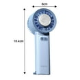 thumbnail image 5 of Pebbuoy Handheld Cooling Fan Mini Air Conditioner Low Noise Rechargeable Speed Adjustable Powerful Small Portable Fan, 5 of 6