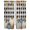 Black, Dusty Blue, variant on Blue White Pumpkins Fall Tier Curtains 36 Inch Length, Thanksgiving Maple Leaves Cafe Short Curtains for Bathroom Over Sink, Small Kitchen Curtain Light Filtering Tiered Drapes 2 Panels 27.5"Wx36"L