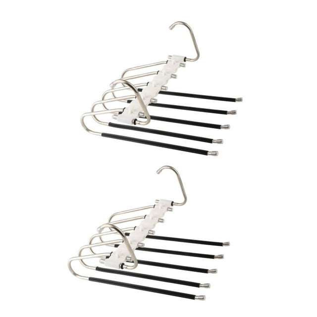 Perchas para pantalones Organizador de pantalones Organizador de armario Percha de ropa plegable Organizador Estante colgante para toallas Pantalones Estilo B