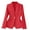 Red, variant on Women's Business Blazer Jackets Lightweight Single Breasted Blazer Loose Fit Solid Color Long Sleeve Office Blazer Work Wear