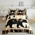 thumbnail image 2 of Homewish Boys Girls Jungle Safari Bear 3 Pieces Queen Comforter Set,Retro Vintage Ultra Soft Bedding Sets,Woodland Wildlife Bedding Comforter Set Breathable,Breathable Home Decor,Reversible, 2 of 8