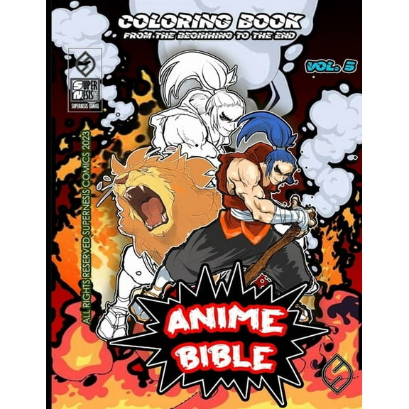 Anime Bible From The Beginning To The End Vol. 5: Coloring book, (Paperback)