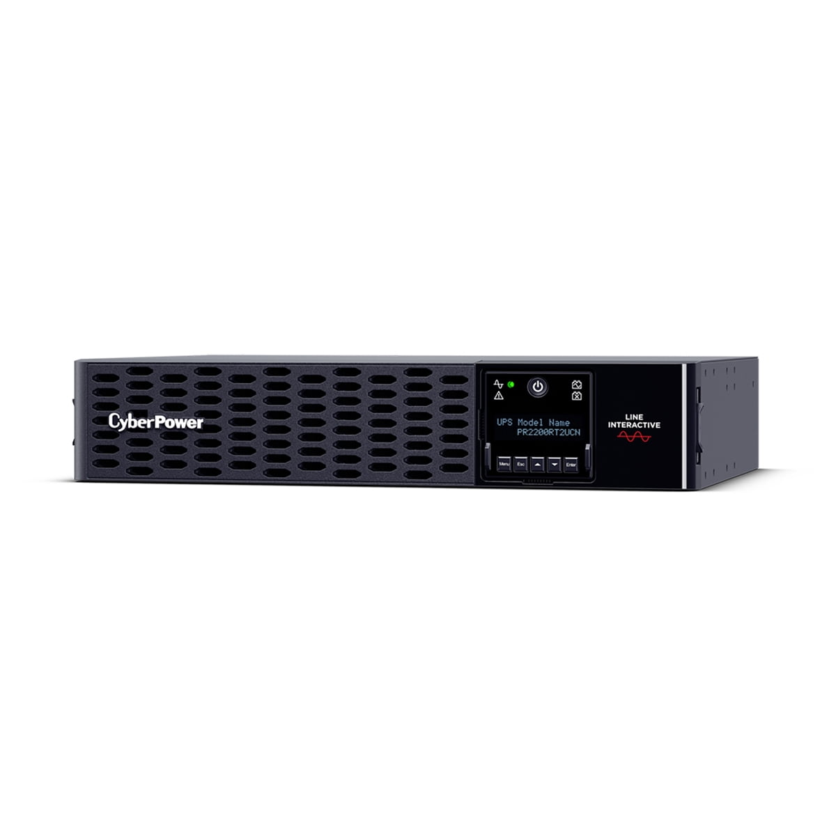 CyberPower PR2200RT2UCN 2200VA/2200W Smart App Sinewave LCD Rack/Tower UPS System, Black