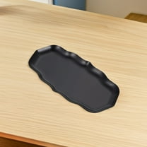 VORCOOL Black Stainless Steel Bathroom Vanity Tray Decorative Jewelry Storage Dish