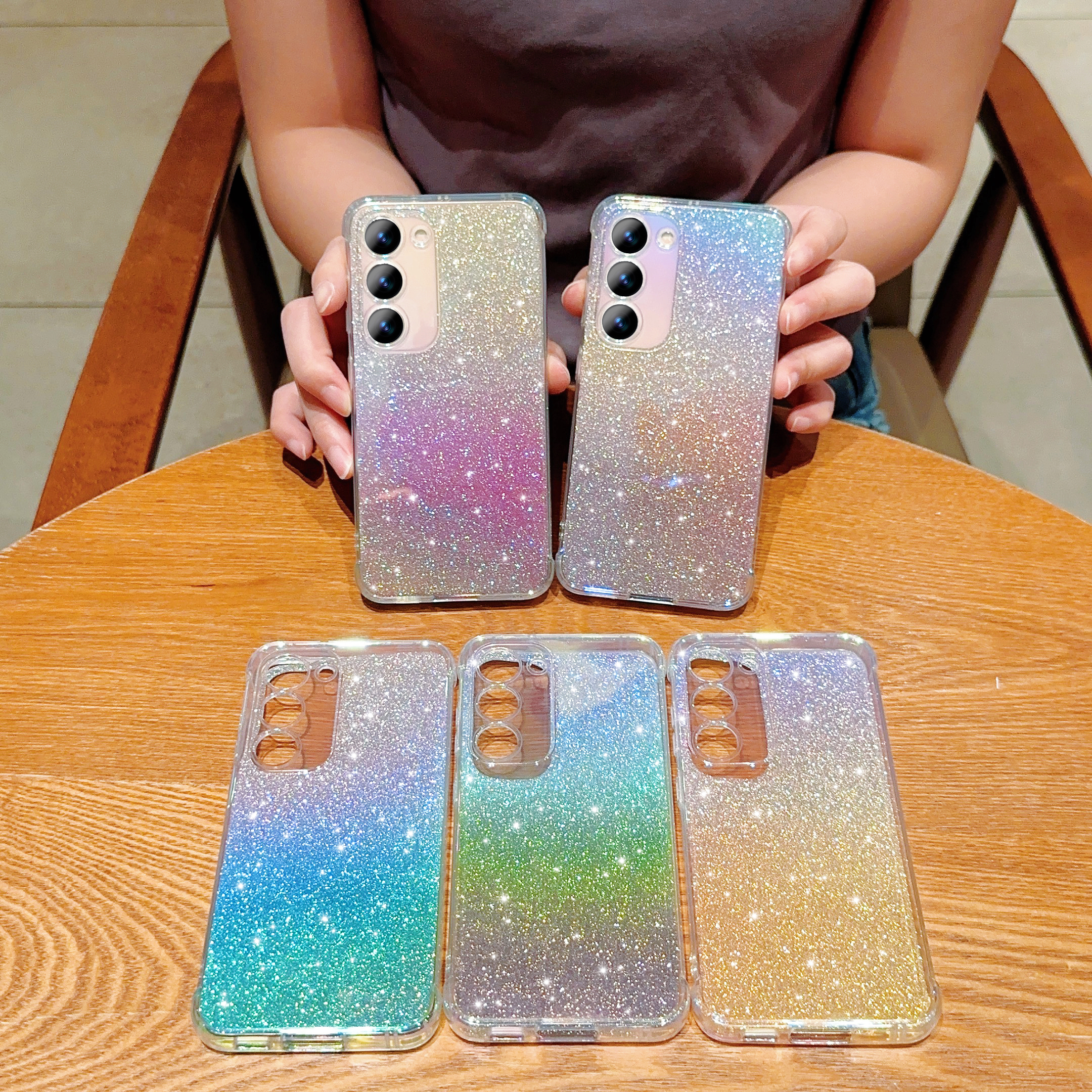 NALIA Coque Silicone Compatible Avec Samsung Galaxy S9 Plus, Fine Glitter Housse Protection Slim Case Paillettes Cover Souple Résistant, Incassable