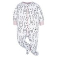 thumbnail image 3 of Gerber Baby Girl Sleep 'n Play Footed Pajamas, 4-Pack, 3 of 9