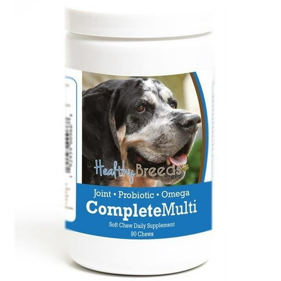 Healthy Breeds 192959009668 Bluetick Coonhound all in one Multivitamin Soft Chew - 90 Count