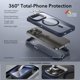 thumbnail image 3 of Funda ESR para iPhone 15 Pro con soporte, MagSafe, transparente, azul oscuro, 3 of 9