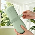 thumbnail image 4 of Travel Makeup Brush Holder Pouch, Silicone Cosmetic Organizer with Cleaning Panel for Dust-Proof Storage, 4 of 6