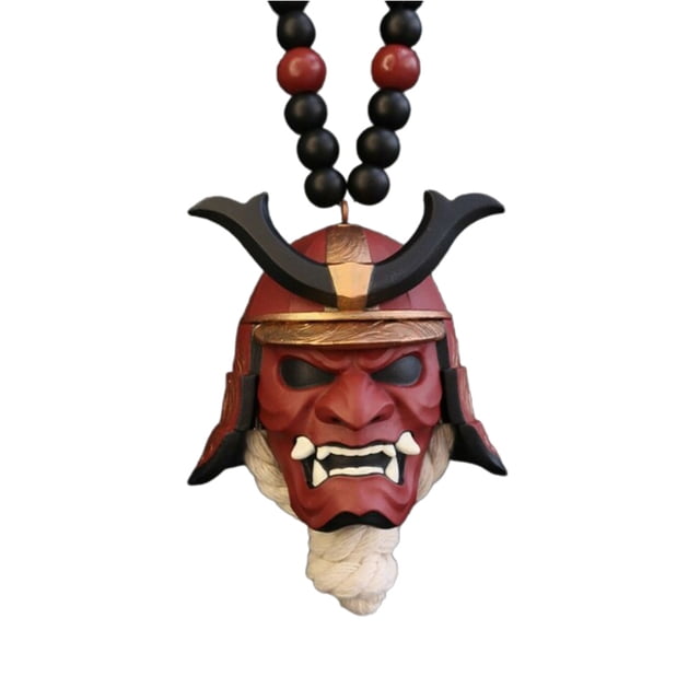 Colgante Colgante De Coche Con Samurai Hannya Japonés Oni Casco Coche Espejo Retrovisor Encanto Colgante De Moda Decoración De Coche seitruly AP006129-06
