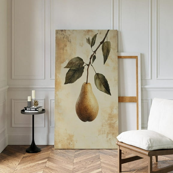 Rustic Pear Wall Art – Vintage Botanical Fruit Print For Farmhouse Kitchen And Dining Room Decor Wall Art, Modern Wall Decor, 8x12 UNFRAMED
