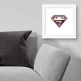 thumbnail image 4 of Gallery Pops DC Comics Superman - Man of Steel S-Shield Icon Wall Art, White Framed Version, 12" x 12", 4 of 5