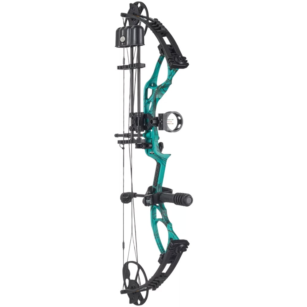 Diamond Edge XT Compound Bow Package Right Hand 70 lb Teal Country Roots
