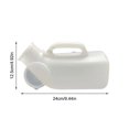 thumbnail image 2 of Para hombres urinarios de 1200 ml botella de plástico a prueba de derrames orinal masculino con tapa, 2 of 8