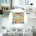 thumbnail image 5 of nygtbtfer  Outdoor/Indoor Lumbar Pillow Covers ONLY,  Fade-Resistant Patio Lumbar Cushion Cases Decorative Throw Pillowcase Shell for Couch Patio Garden Furniture Use - Flower Multi White, 5 of 7
