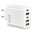 thumbnail image 1 of Cargador USB C 65W de 5 Puertos con Carga Rápida PD 3.0 y QC 3.0 para iPhone, Samsung y Portátiles, 1 of 5