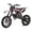 9_Black, variant on Xinwanna 50cc 2-Stroke Gas Dirt Bike for Kids, Off-Road Motorcycle with Front & Rear Disc Brakes, Shock Absorption & Soft Seat