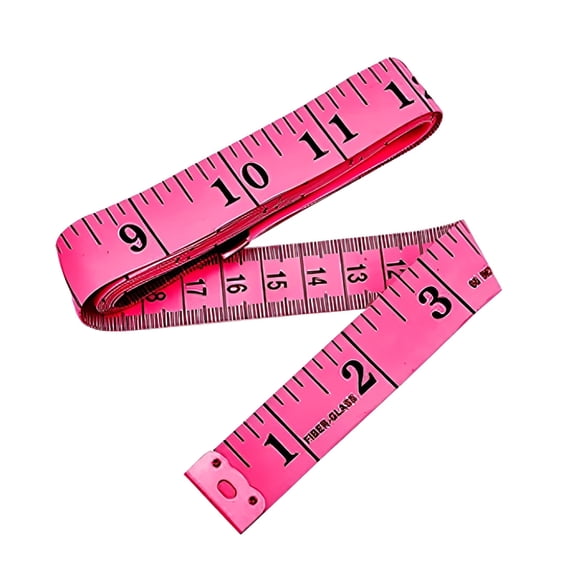 GJX Soft Tape Measure Tailor'S Tape Measure 150Cm Pink Measuring Tape for Body Fabric Sewing Tailor Cloth Knitting Home Craft Measurement