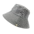 thumbnail image 2 of Empire Cove Stripe Terry Cloth Bucket Hat Fisherman Cap Women Men Sun Hat Black, 2 of 4