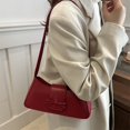 thumbnail image 4 of Lindo Bolso Hobo Bag Hombro Pu Cuero para Mujeres () Rojo, 4 of 9
