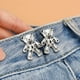 thumbnail image 2 of Cute Bear No-Sew Waist Button, Jean Buttons Pins For Loose Jeans Waist Button, No Sewing Required, Waist Tighten Metal Waist Button Pin For Jeans, 2 of 4