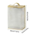 thumbnail image 3 of WZXPWT Mesh Storage Bag, Durable PVC Organizer, Dustproof Bedding and Clothes Protector, Perfect for Closets and Seasonal Storage, Features Clear Design and Portable Handle, 3 of 6