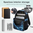 thumbnail image 6 of Uorisanigo Kids Backpack for Boys 6-12, 17 Inch Casual Lightning Wolf Print Sports Daypack with Front Zipper Pocket, Great for School, Hiking and Outdoor Activities, 6 of 7