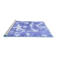 thumbnail image 2 of Ahgly Company Machine Washable Indoor Round Abstract Blue Modern Area Rugs, 8' Round, 2 of 4