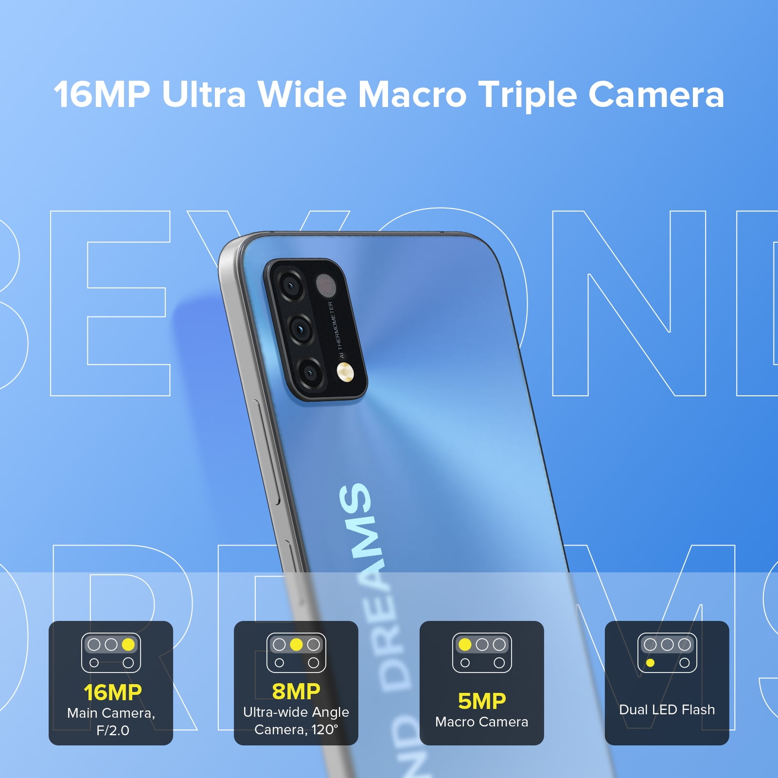 UMIDIGI A11 Cell Phone 4GB+128GB,6.53